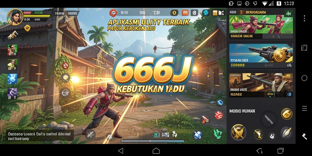 Tampilan antarmuka 666J yang user-friendly dan fungsional.