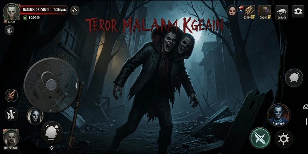 Gameplay menyeramkan di dunia kegelapan dan misteri.