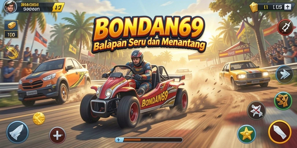 Tampilan gameplay yang mendebarkan dari BONDAN69.