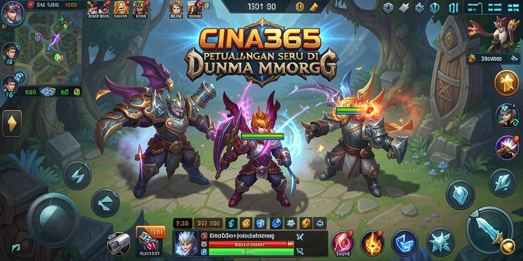 Tampilan gameplay CINA365 yang seru dan menawan di dunia MMORPG.