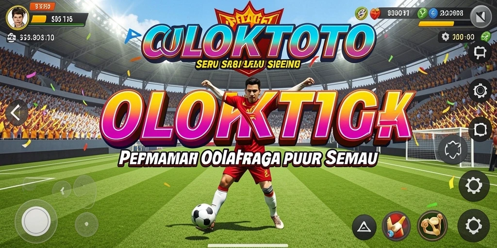 Tampilan gameplay seru di COLOKTOTO yang menunjukkan aksi olahraga.