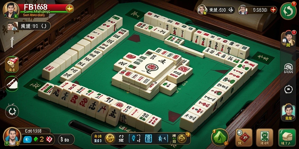 Tampilan menarik gameplay Mahjong di FB168.