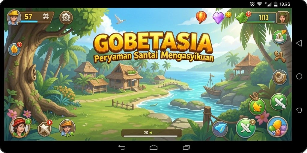 Tampilan gameplay santai yang memikat dalam GOBETASIA.
