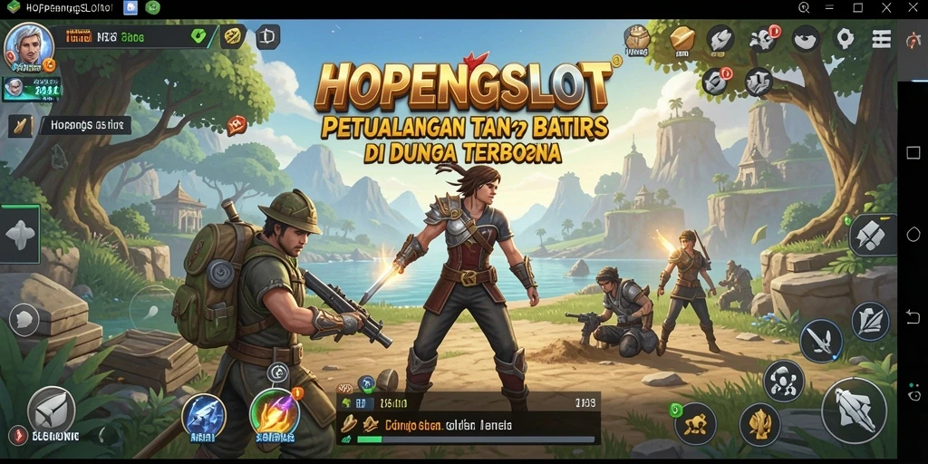 Screenshot gameplay HOPENGSLOT di dunia terbuka yang menakjubkan.