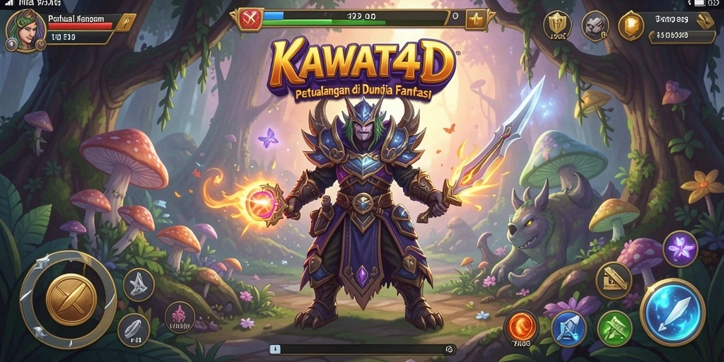 Tangkapan layar KAWAT4D menampilkan aksi seru dalam dunia petualangan.