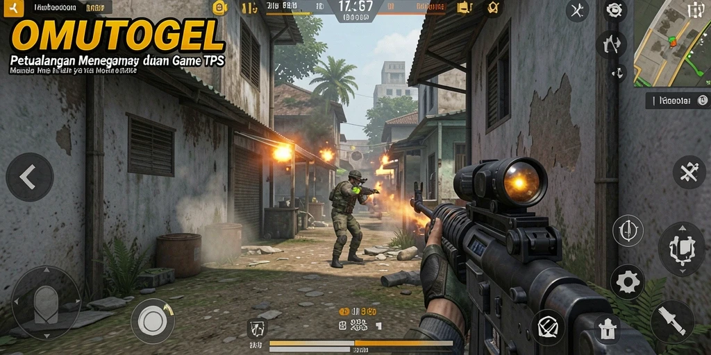 Tangkapan layar menampilkan aksi seru dalam gameplay OMUTOGEL.