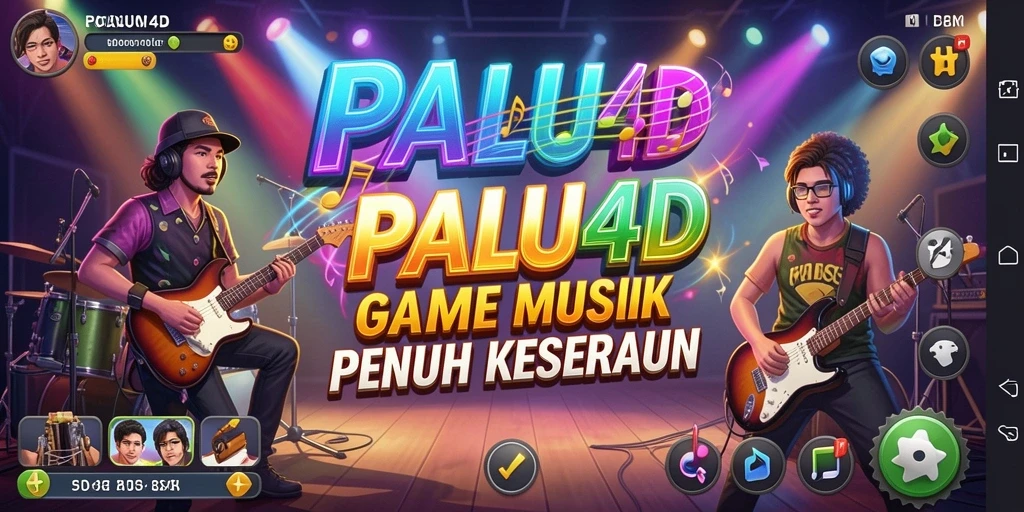 Screenshot PALU4D menunjukkan gameplay seru dengan nuansa musik yang menggugah semangat.