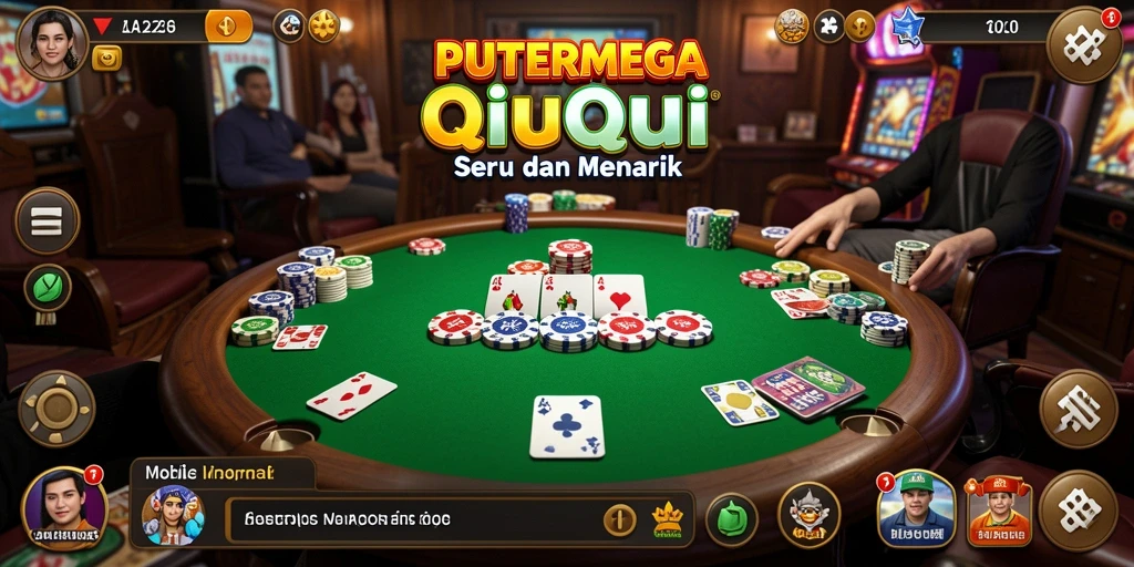 Gameplay seru PUTERMEGA dalam aksi QiuQiu.