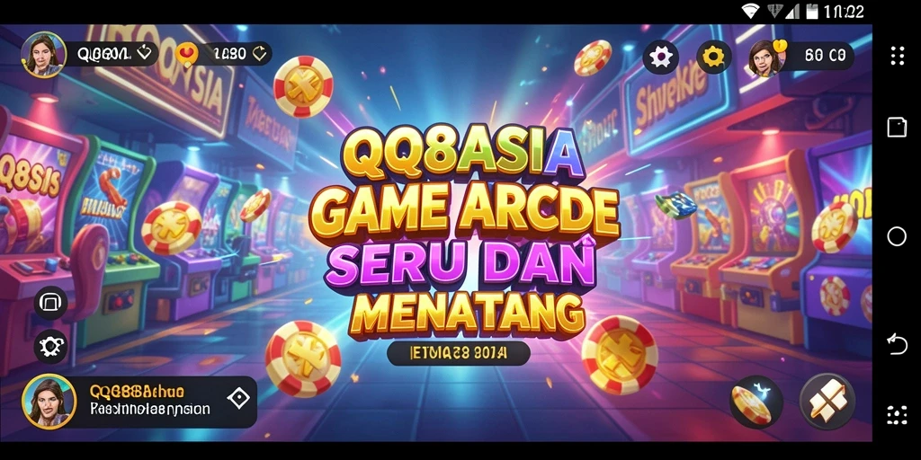 Tampilan gameplay QQ88ASIA dengan karakter yang lucu dan tantangan seru.
