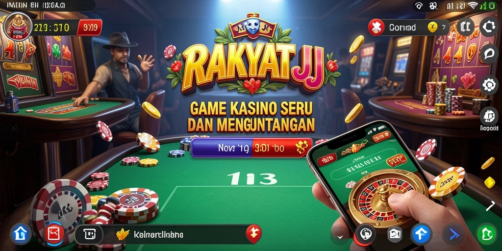 Tampilan gameplay RAKYATJP yang mengasyikkan dan penuh warna.