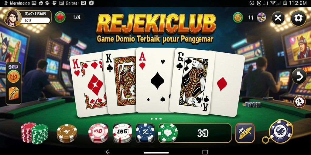 Tampilan gameplay Domino yang seru dan interaktif.