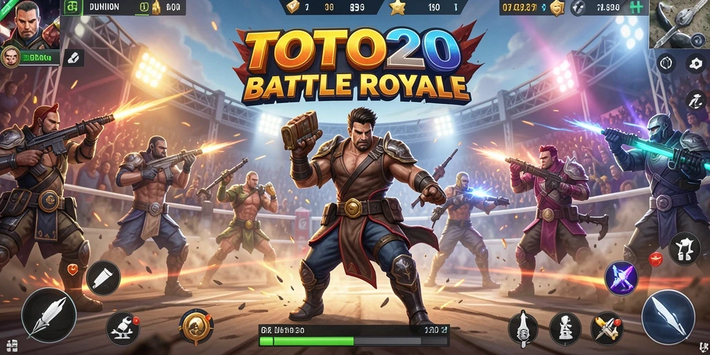 Gameplay seru dalam TOTO20, pertarungan antara pemain Battle Royale.