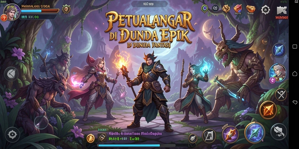 Tangkapan layar V07 menampilkan aksi pertempuran epik dalam dunia RPG.