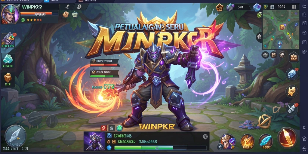 Gameplay <strong>WINPKR</strong> yang mengasyikkan dengan aksi pertempuran yang seru.