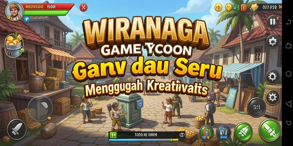 Tampilan dinamis gameplay WIRANAGA yang menantang.